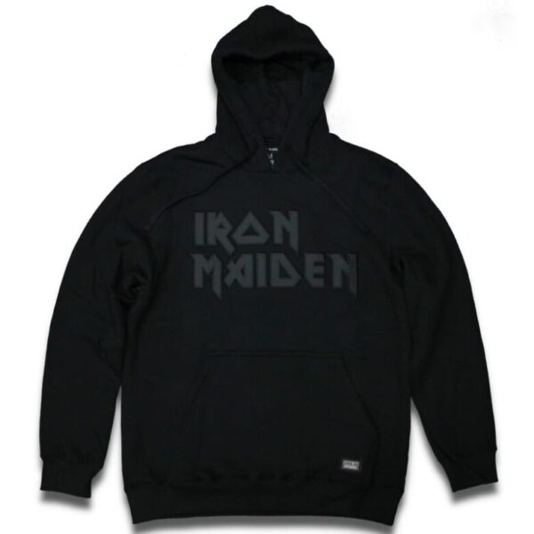 Moletom Fechado Iron Maiden Logo Bordado