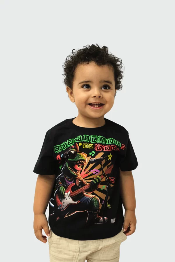 Camiseta Infantil Consulado do Rock Dino - Image 4