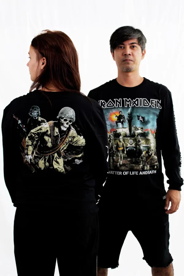 Camiseta Manga Longa Iron Maiden A Matter Of Life And Death - Image 5