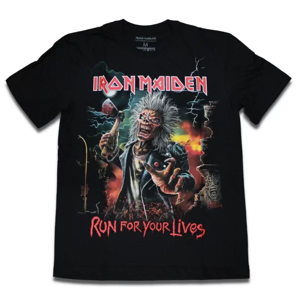 Camiseta Iron Maiden Run for Your Lives