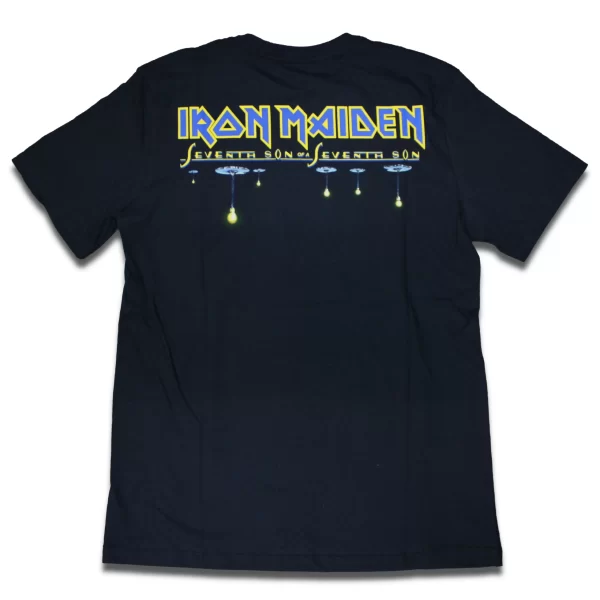 Camiseta Iron Maiden Seventh Son Azul - Image 3