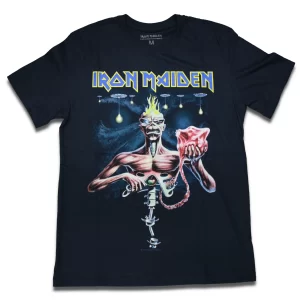 Camiseta Iron Maiden Seventh Son Azul