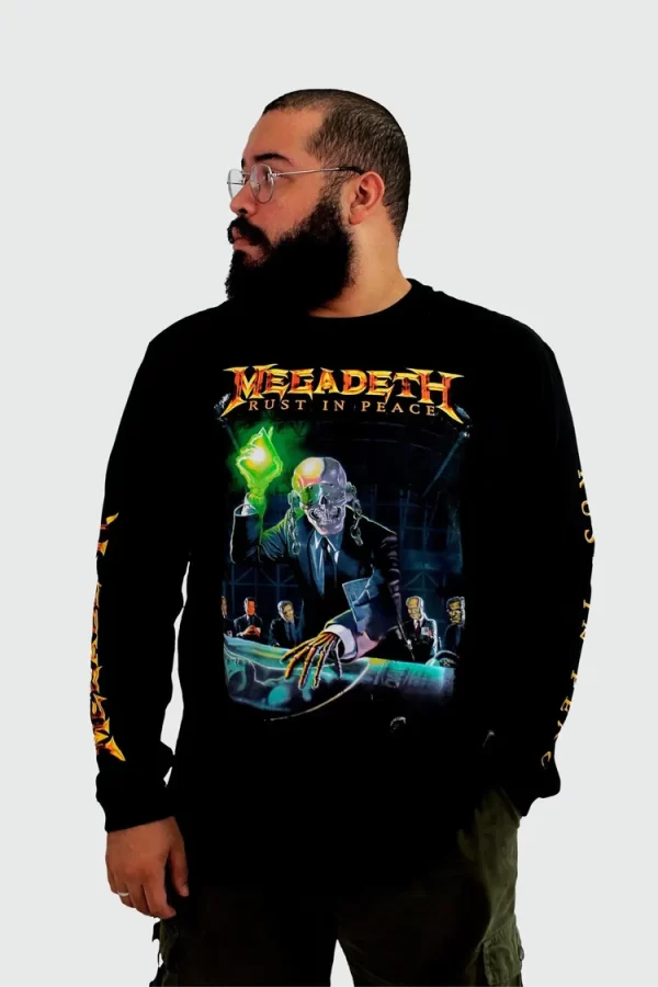 Camiseta Manga Longa Megadeth Rust In Peace - Image 4
