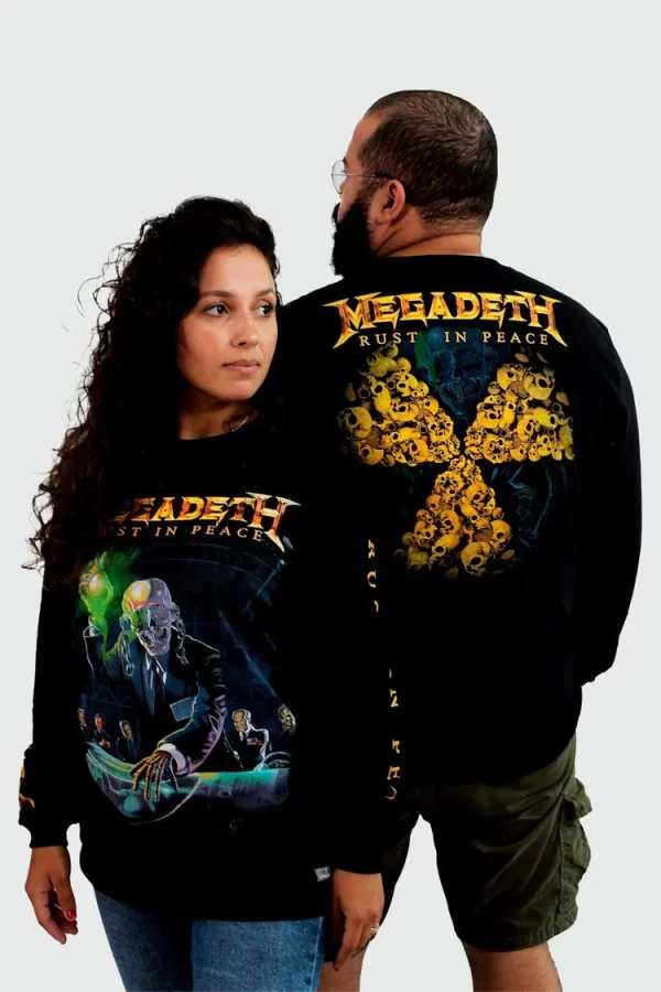 Camiseta Manga Longa Megadeth Rust In Peace - Image 6