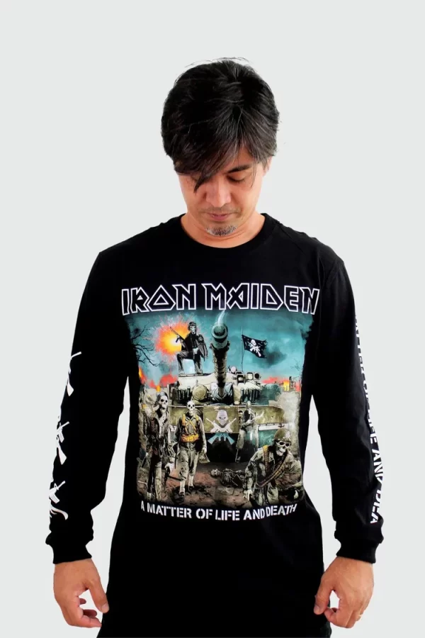 Camiseta Manga Longa Iron Maiden A Matter Of Life And Death - Image 4