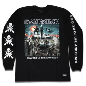 Camiseta Manga Longa Iron Maiden A Matter Of Life And Death