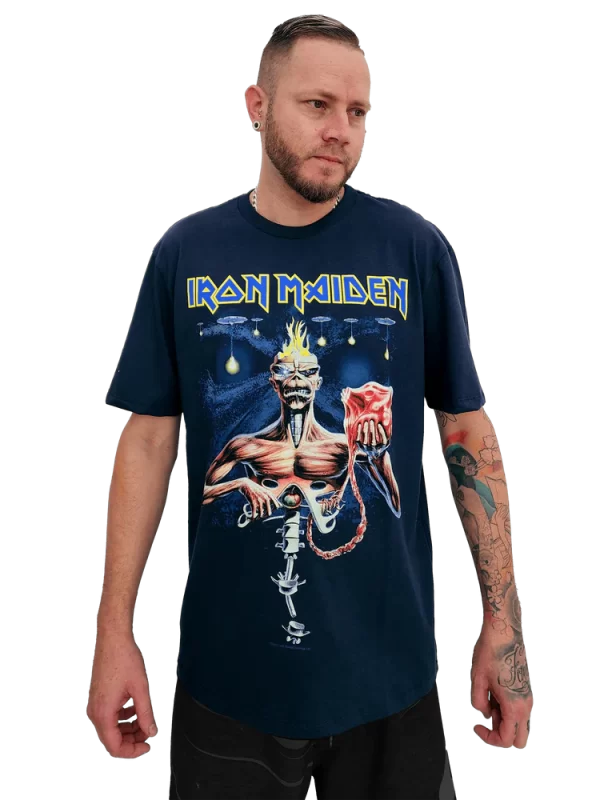 Camiseta Iron Maiden Seventh Son Azul - Image 5