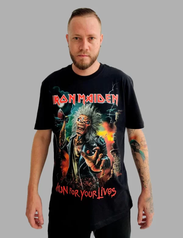 Camiseta Iron Maiden Run for Your Lives - Image 3