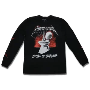Camiseta Manga Longa Metallica Metal Up Your Ass - G
