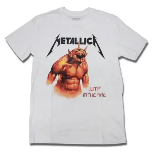 Camiseta Metallica Jump in the Fire Branca - XXG(3G)