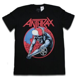 Camiseta Oficial Anthrax - PP, Preto