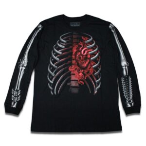 Manga Longa Skeleton Consulado do Rock - Preto, XXG(3G)