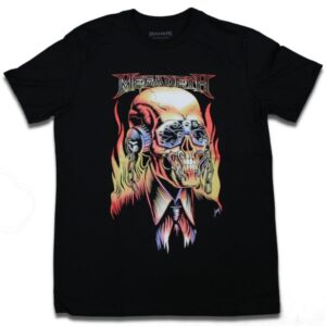 Camiseta Megadeth Flame - G, Preto