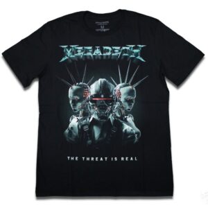 Camiseta Megadeth The Threat Is Real - M, Preto