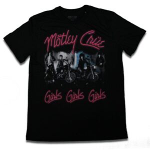 Camiseta Motley Crue Girls Girls Girls - XXX(4G), Preto