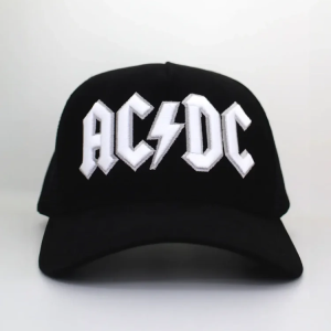 Boné Trucker Bordado AC/DC Back In Black