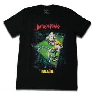 Camiseta Ratos de Porão Brasil - M, Preto