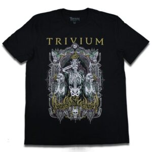 Camiseta Trivium Skelly Frame - P, Preto