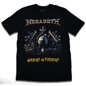Camiseta Megadeth Warheads on Foreheads - XXG(3G), Preto