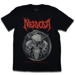 Camiseta Nervosa Endless Ambition - M, Preto
